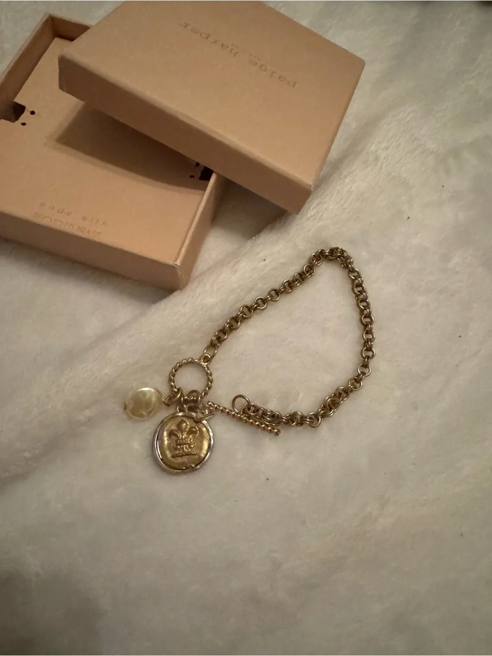 Gold Charm Toggle Bracelet - Women’s Fashion Jewelry
